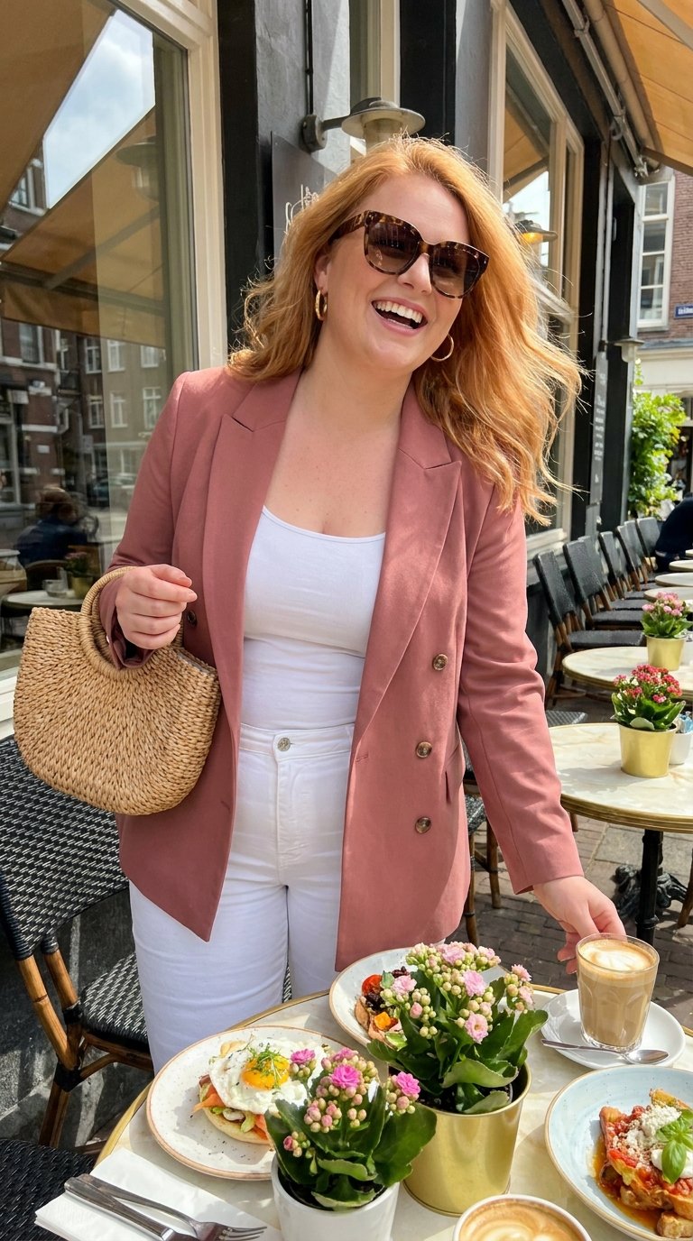 10 Double-Breasted Blazer Outfits for Plus Size Women That Work for Every Occasion