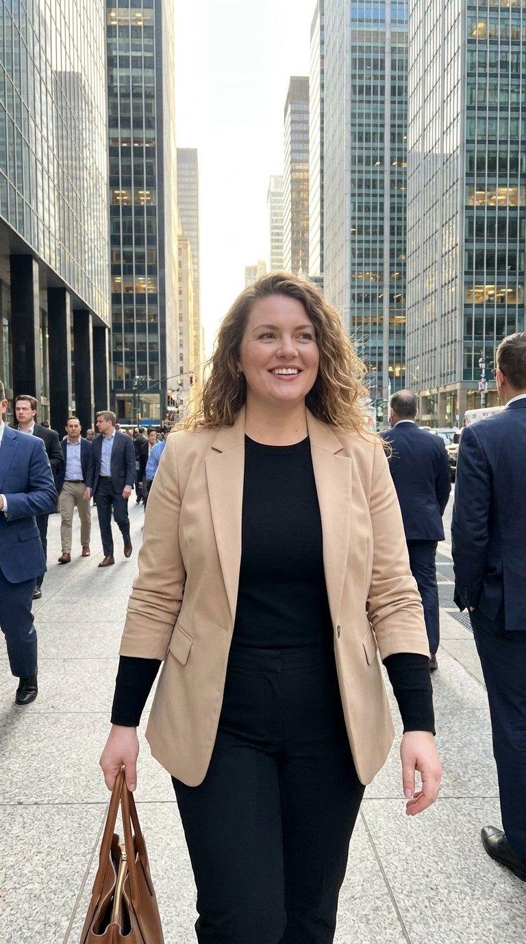10 Beige Blazer Outfits for Plus Size Women That Look Expensive on Any Budget
