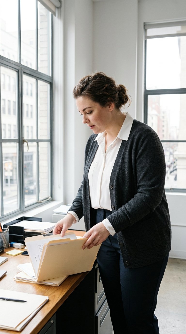 11 Winter Office Outfits for Plus Size Women That Stay Warm Without the Bulk