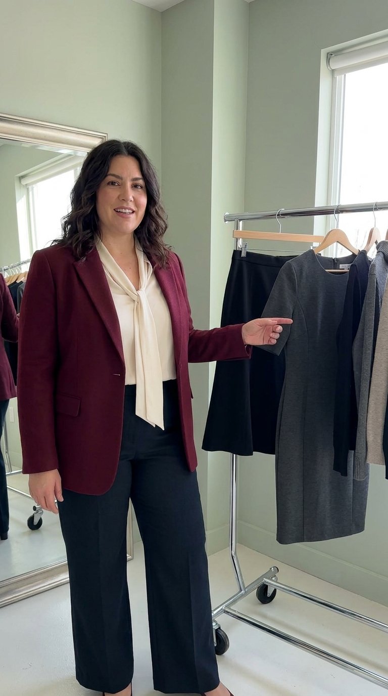 12 Pear-Shaped Plus Size Office Outfits That Actually Work for Your Curves
