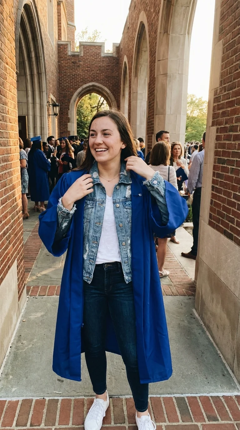 12 Blue Cap and Gown Graduation Outfit Ideas That Match Beautifully