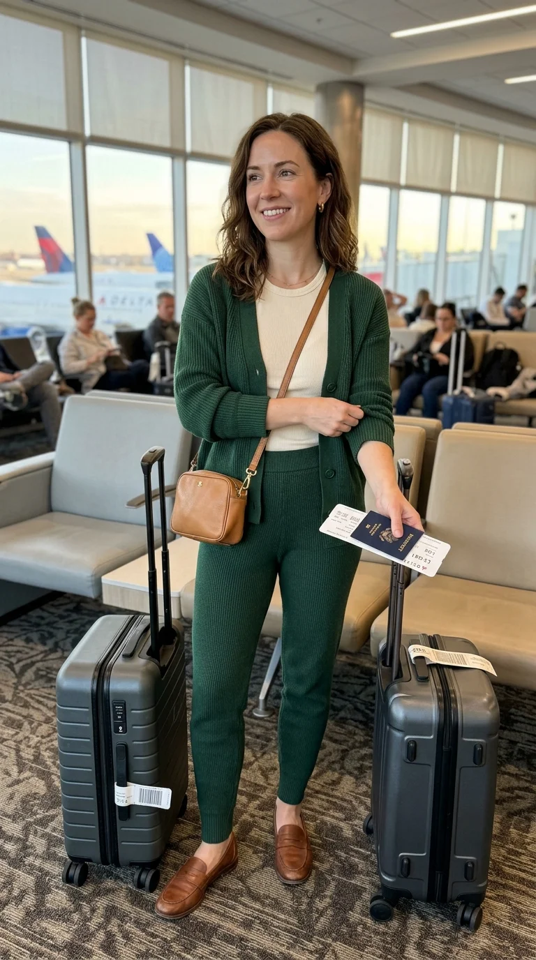 12 Preppy Airport Outfits for Polished Travel Days