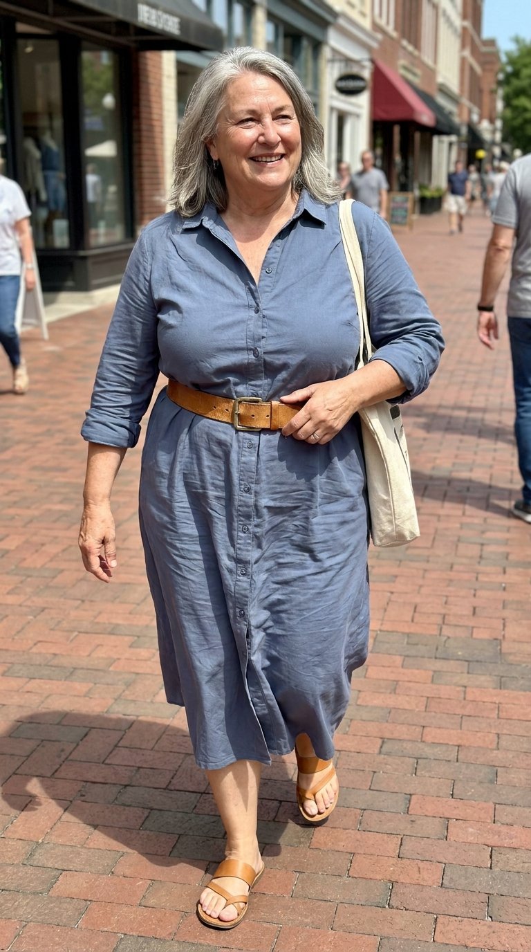 12 Casual Outfits for Plus Size Women Over 60 That Feel Comfortable and Look Modern