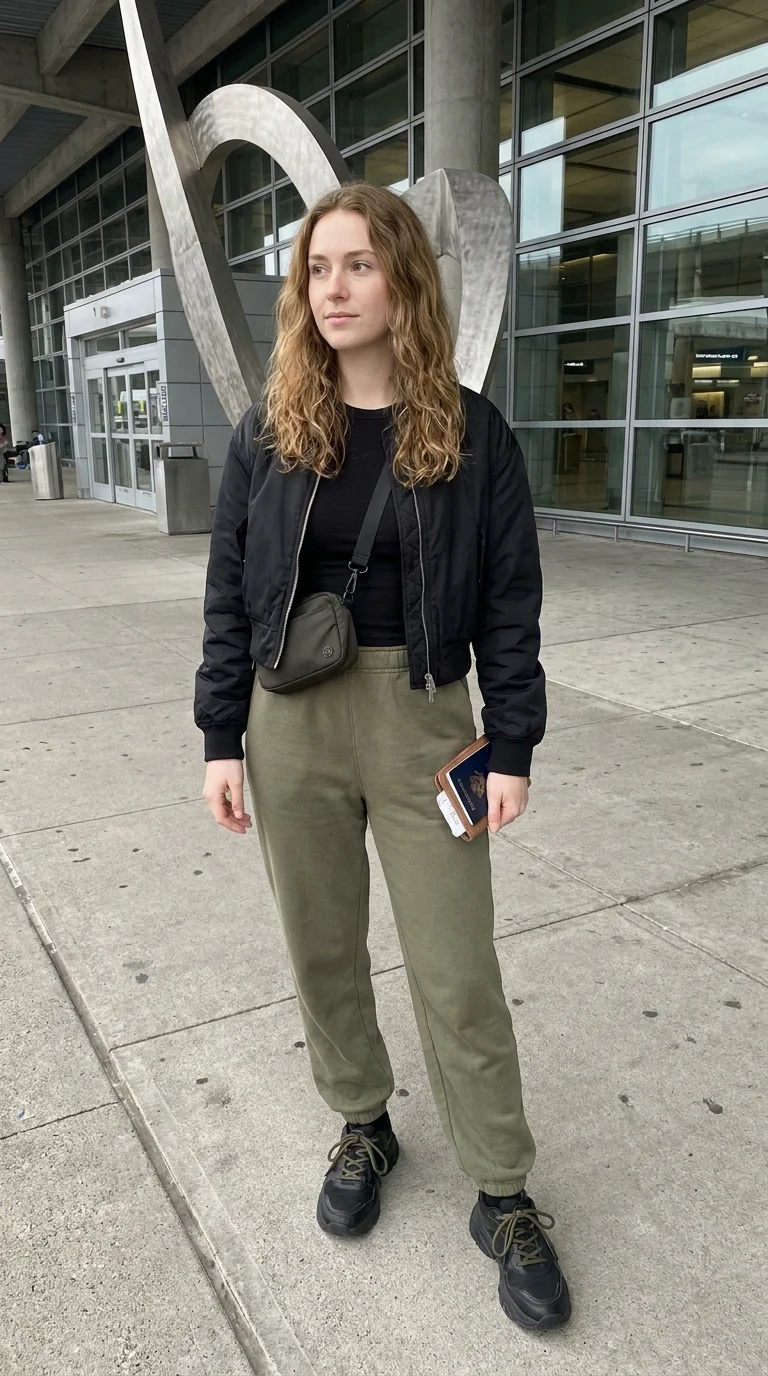 13 Sweatpants Airport Outfits That Still Look Stylish