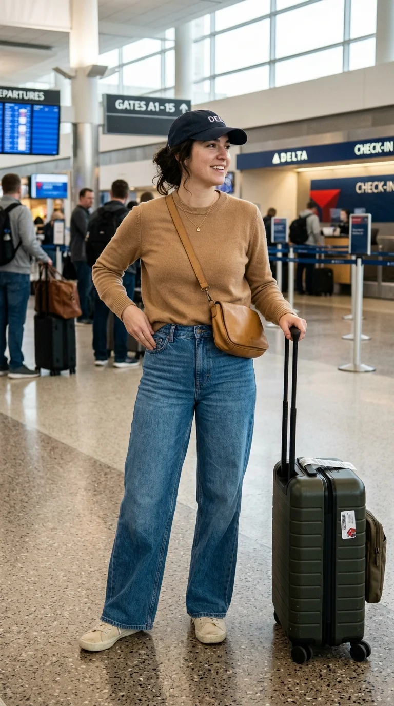 13 Wide Leg Pants Airport Outfits for Comfort and Polish