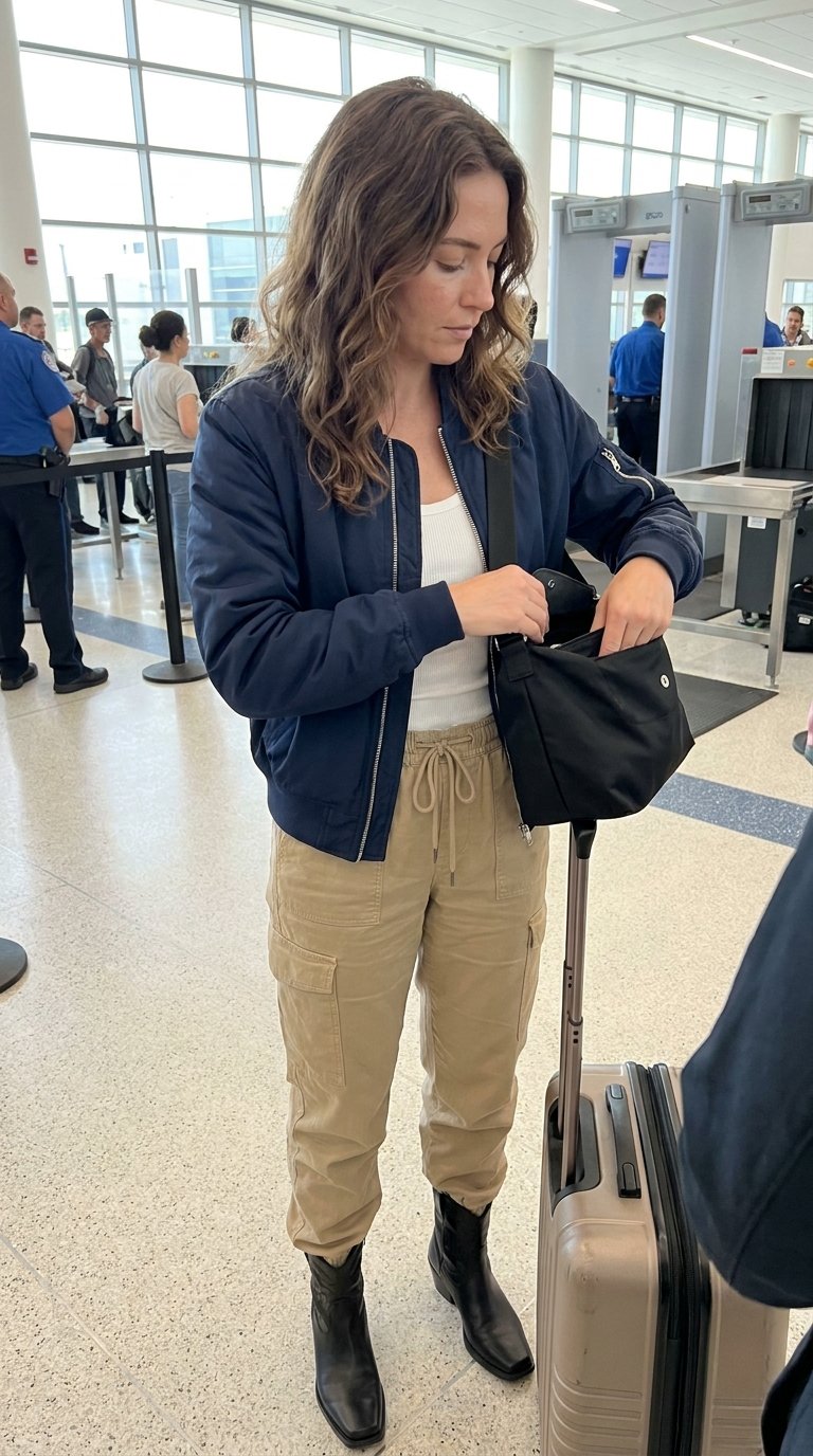 12 Airport Outfits With Cowboy Boots for Statement Travel