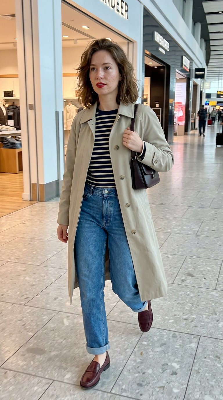 14 Trench Coat Airport Outfits for Timeless Travel Style