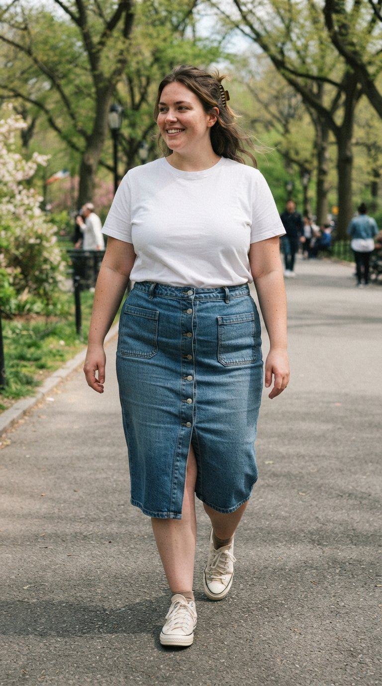 12 Casual Outfits Inverted Triangle Plus Size Women Can Wear All Week