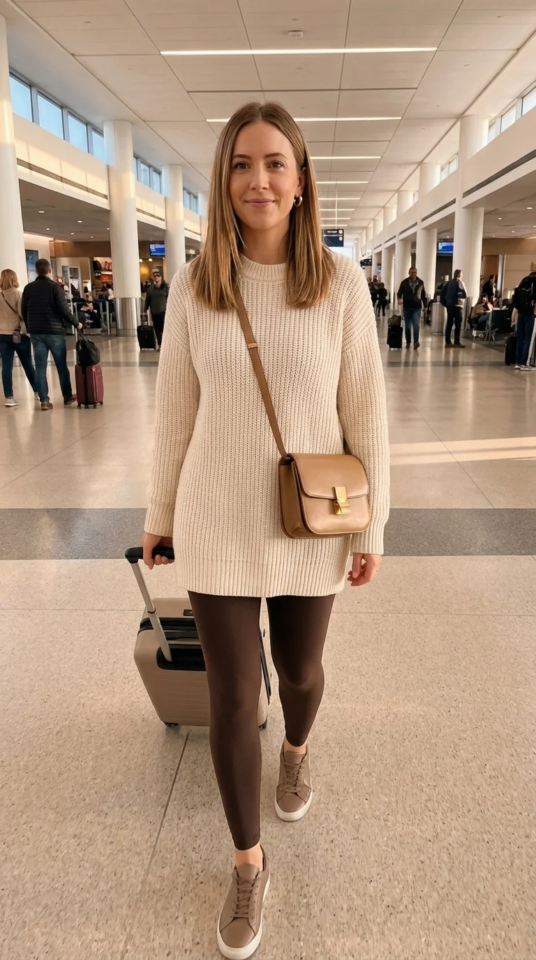 14 Fall Airport Outfits Perfect for Sweater Weather Travel