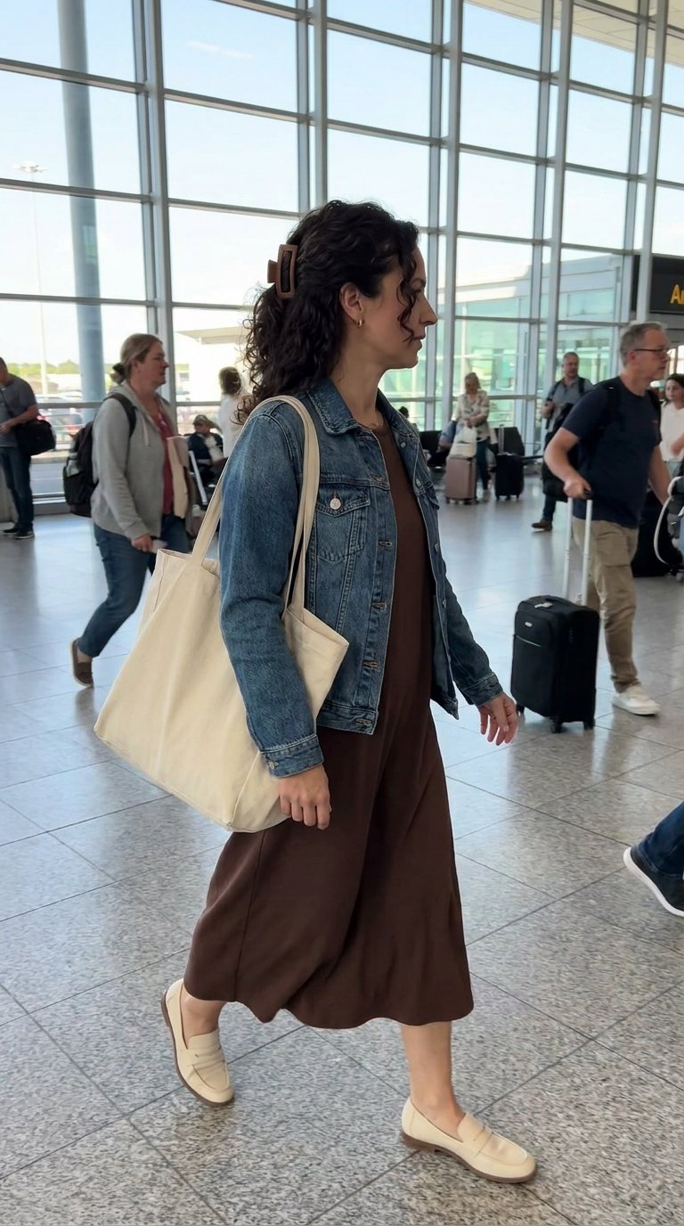 12 Airport Outfits With Loafers for Polished Comfort