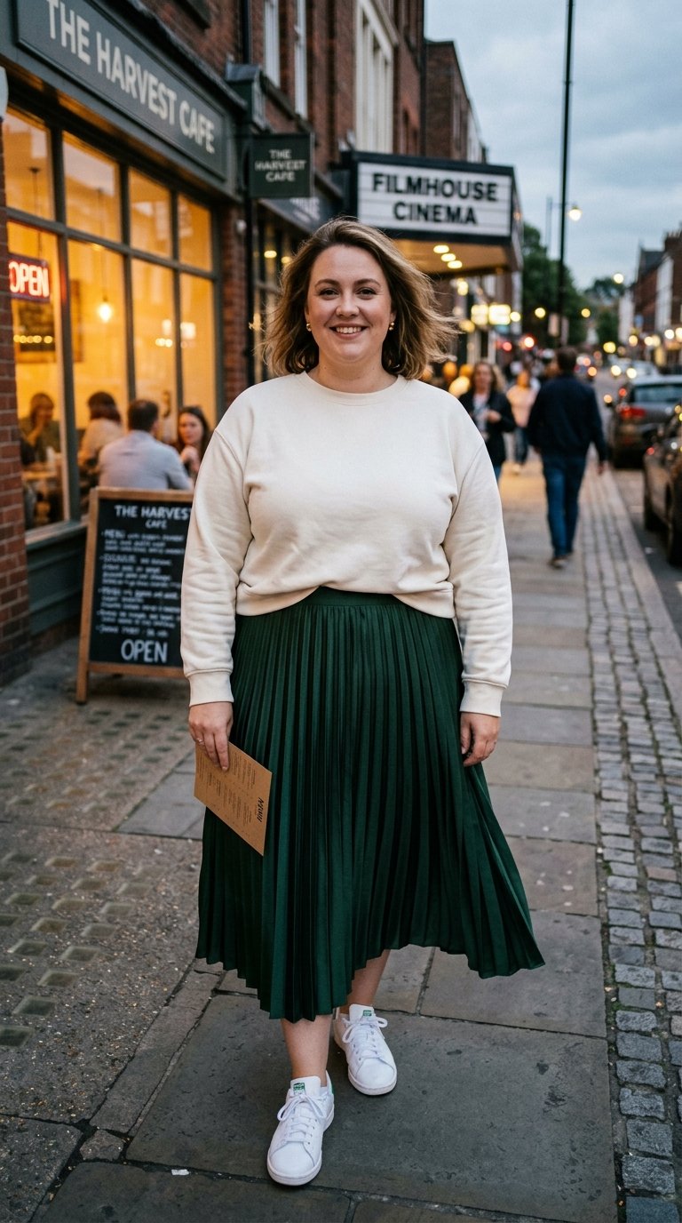 12 Plus Size Dinner Outfits Casual Enough to Wear to Movie Night First