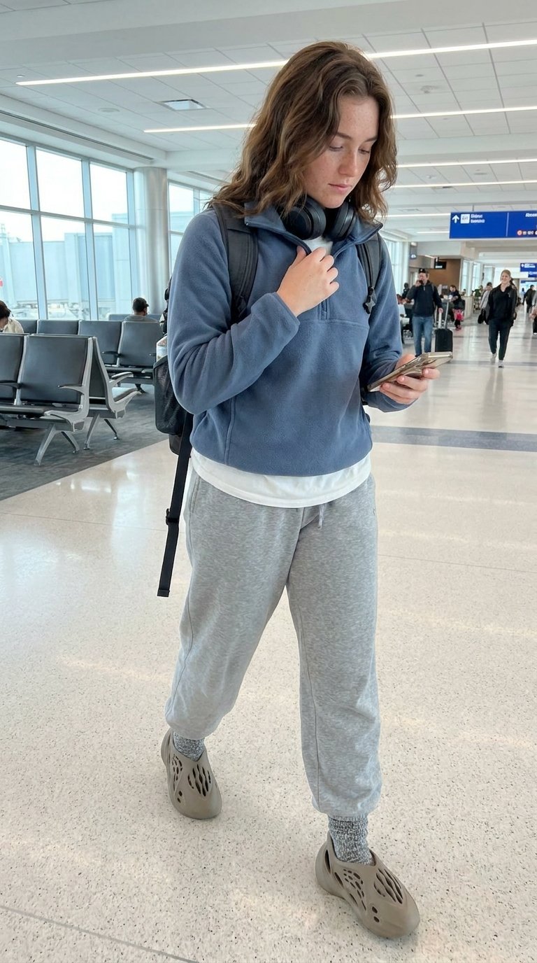 12 Airport Outfits With Crocs Because Comfort Won