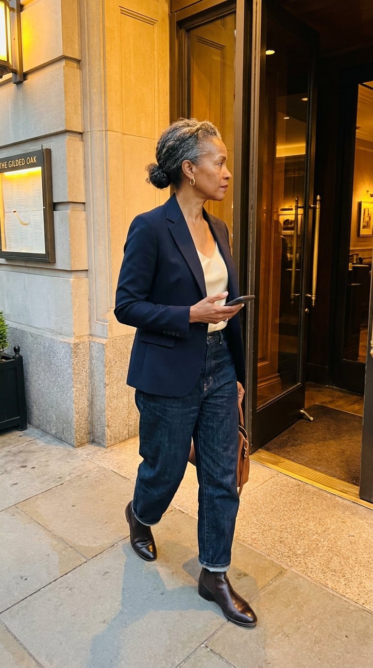12 Baggy Jeans Outfits for Women Over 40