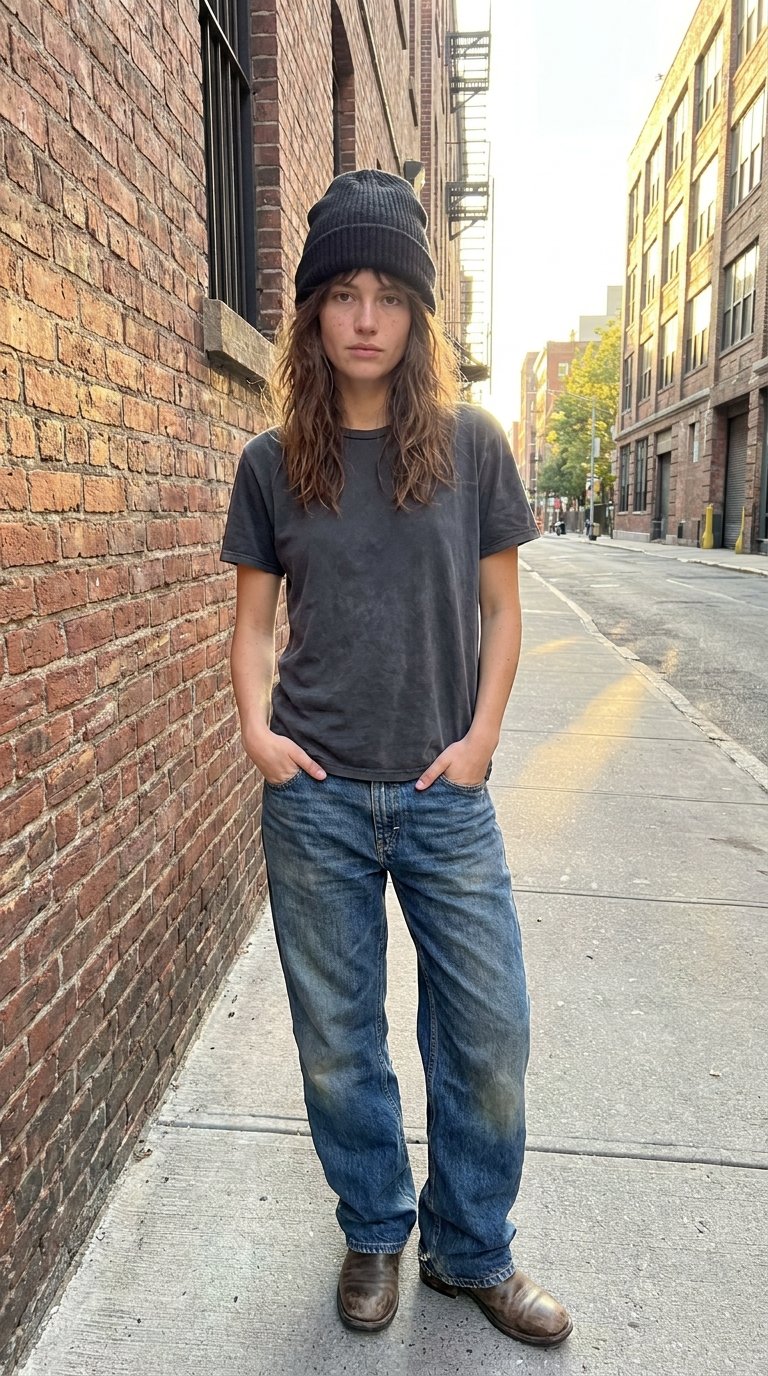 12 Grunge Baggy Jeans Outfits for Dark Undone Style