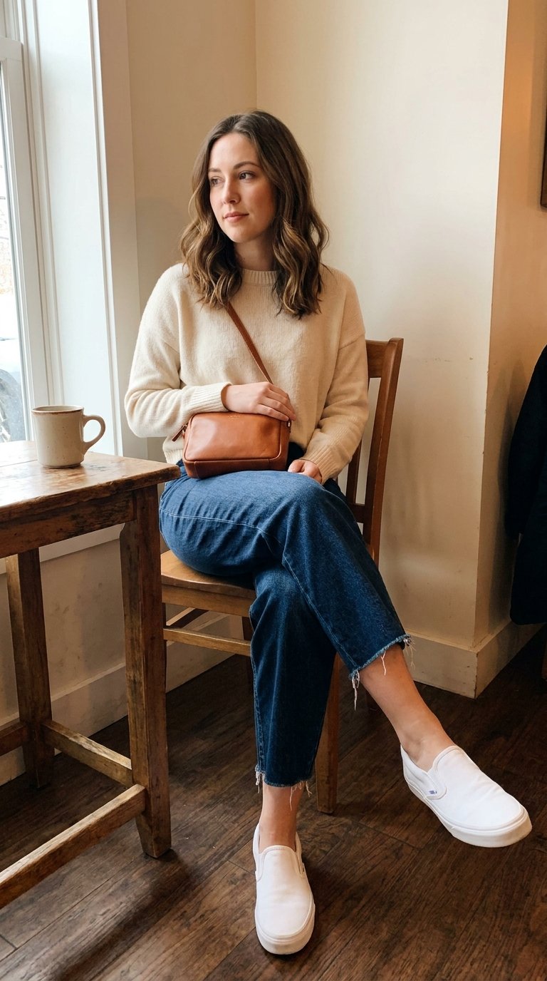 14 Baggy Jeans and Sneakers Outfits for Everyday Cool