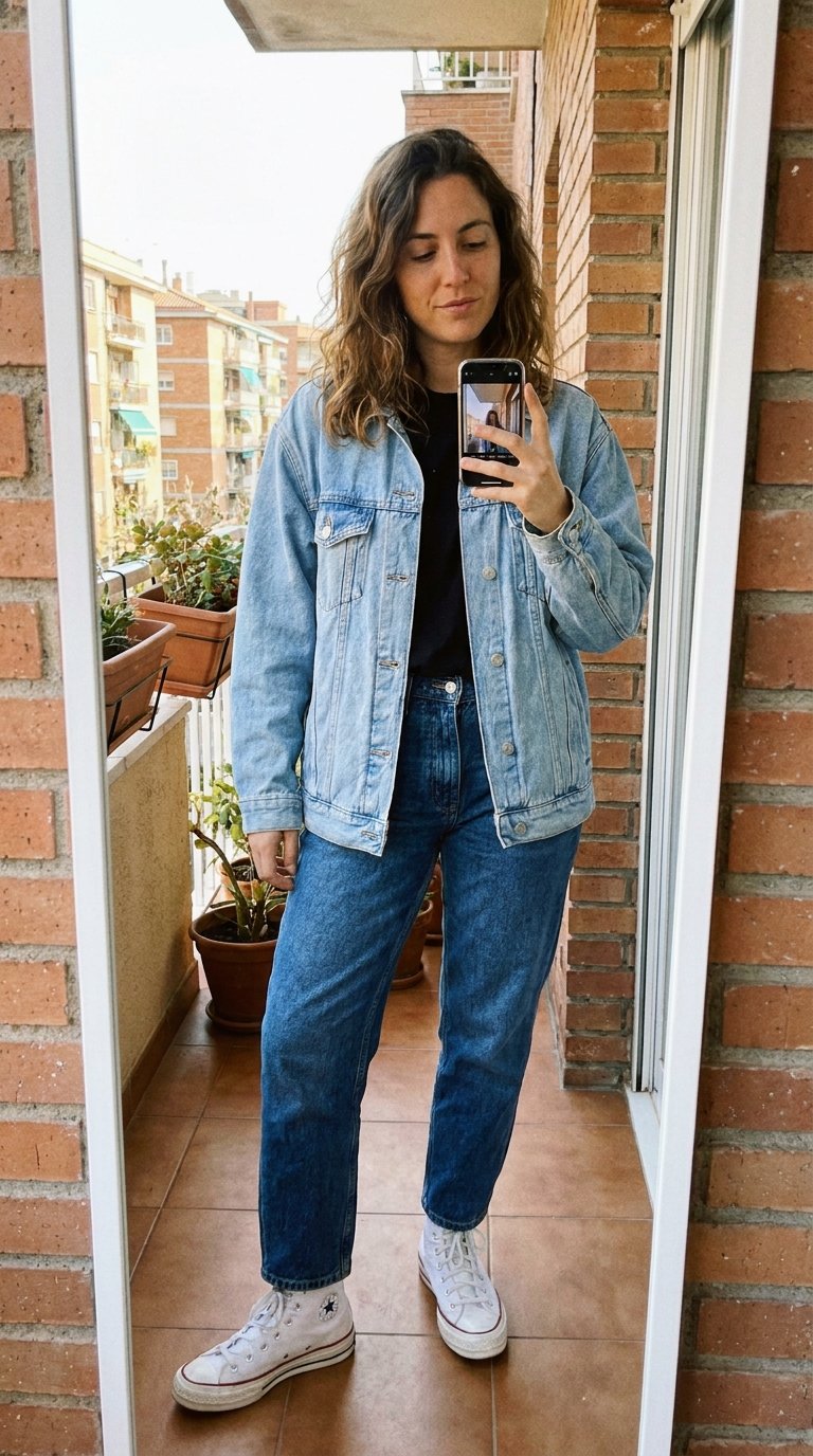 12 Baggy Jeans and Converse Outfits for Classic Casual Style