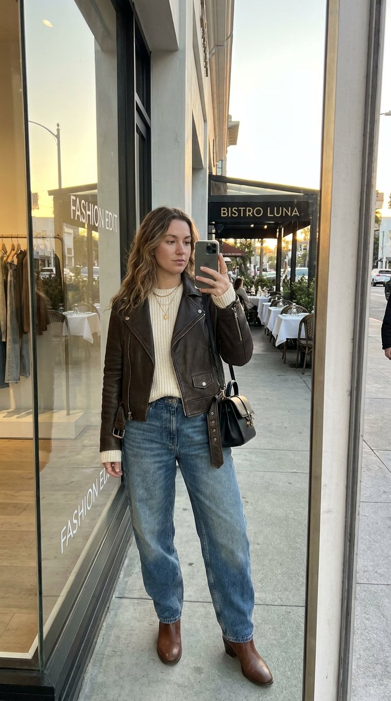 12 Cold Weather Baggy Jeans Outfits With Smart Layering