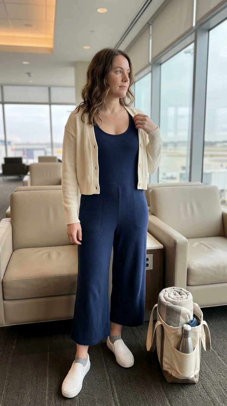 15 Long Flight Airport Outfits You Can Sleep In