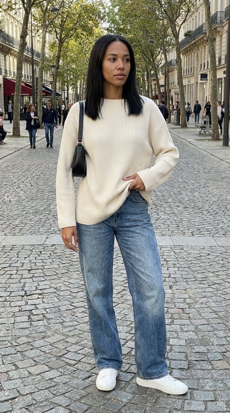 13 Korean Style Baggy Jeans Outfits for Minimal Chic
