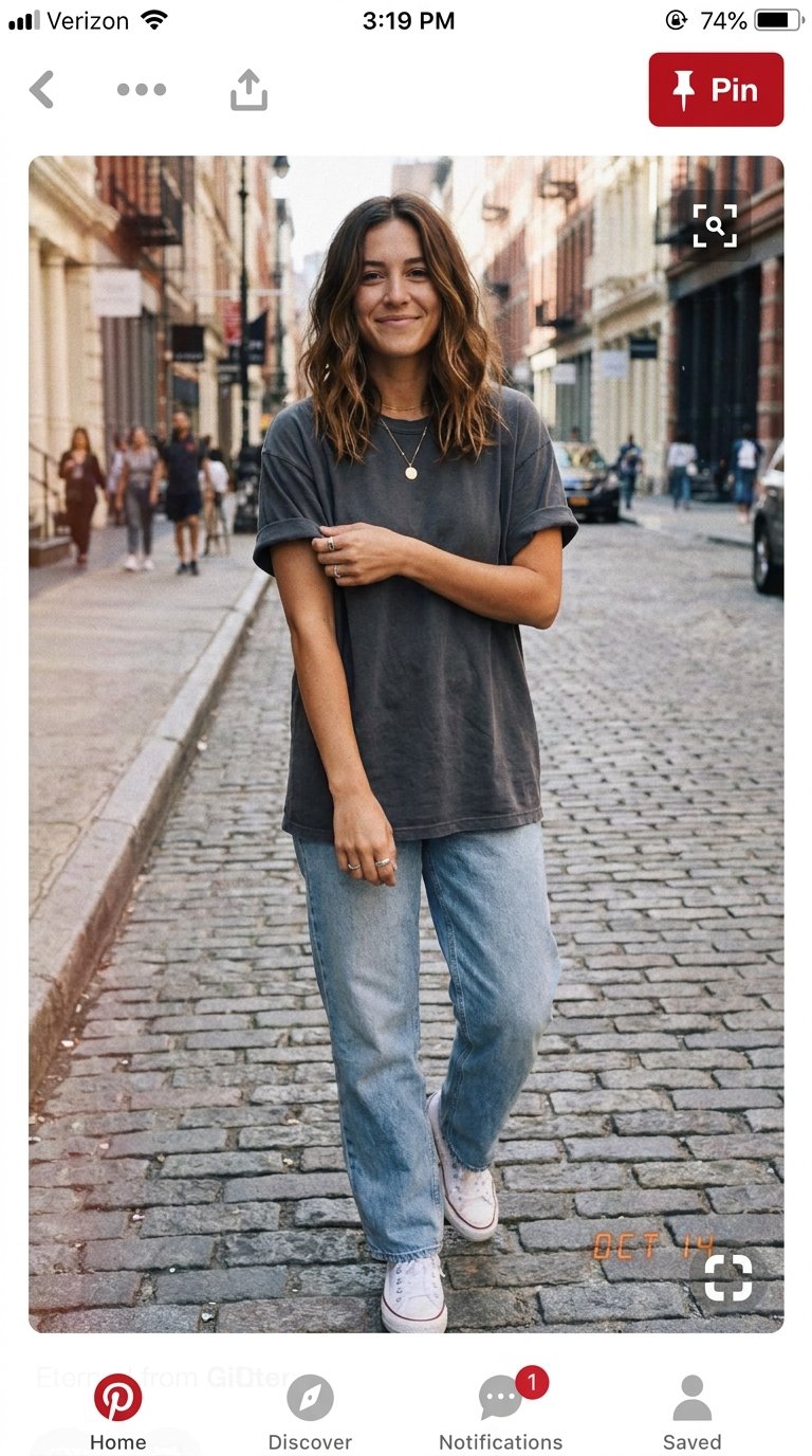 13 Oversized T-Shirt and Baggy Jeans Outfits Done Right
