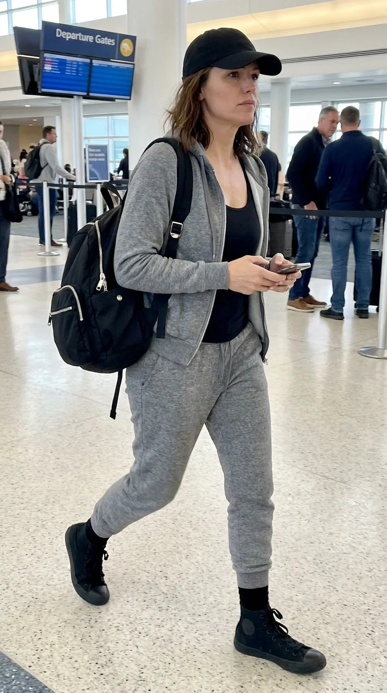 12 Airport Outfits With Sandals for Warm Weather Flights
