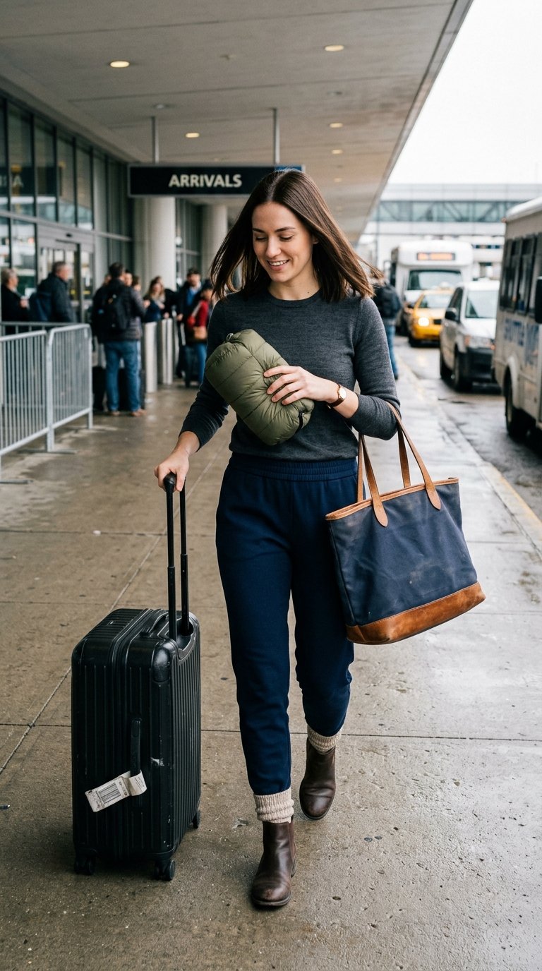 14 Mom Airport Outfits for Traveling With Kids