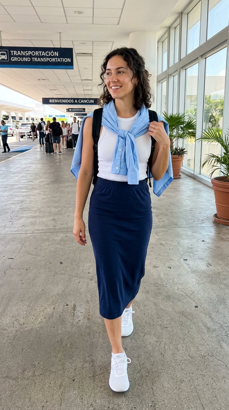 12 Mexico and Cancun Airport Outfits for Resort Trips