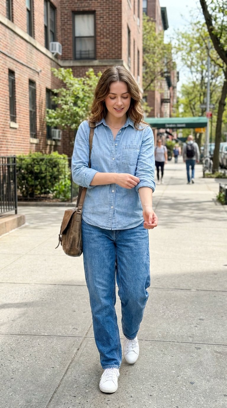 14 Blue Baggy Jeans Outfits That Never Fail