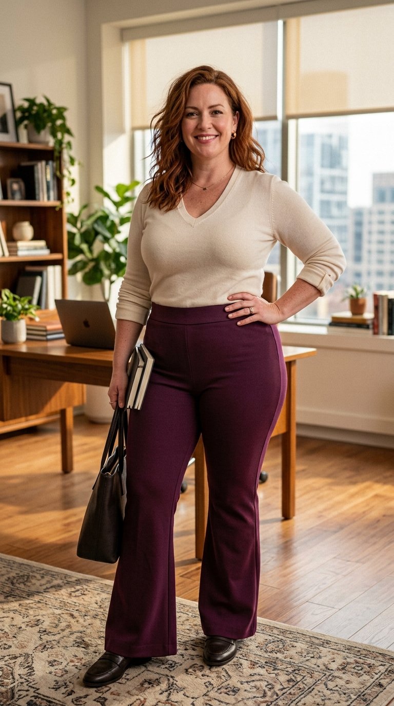 10 Best Office Pants for Plus Size Women With Thick Thighs (Comfortable and Actually Wearable)