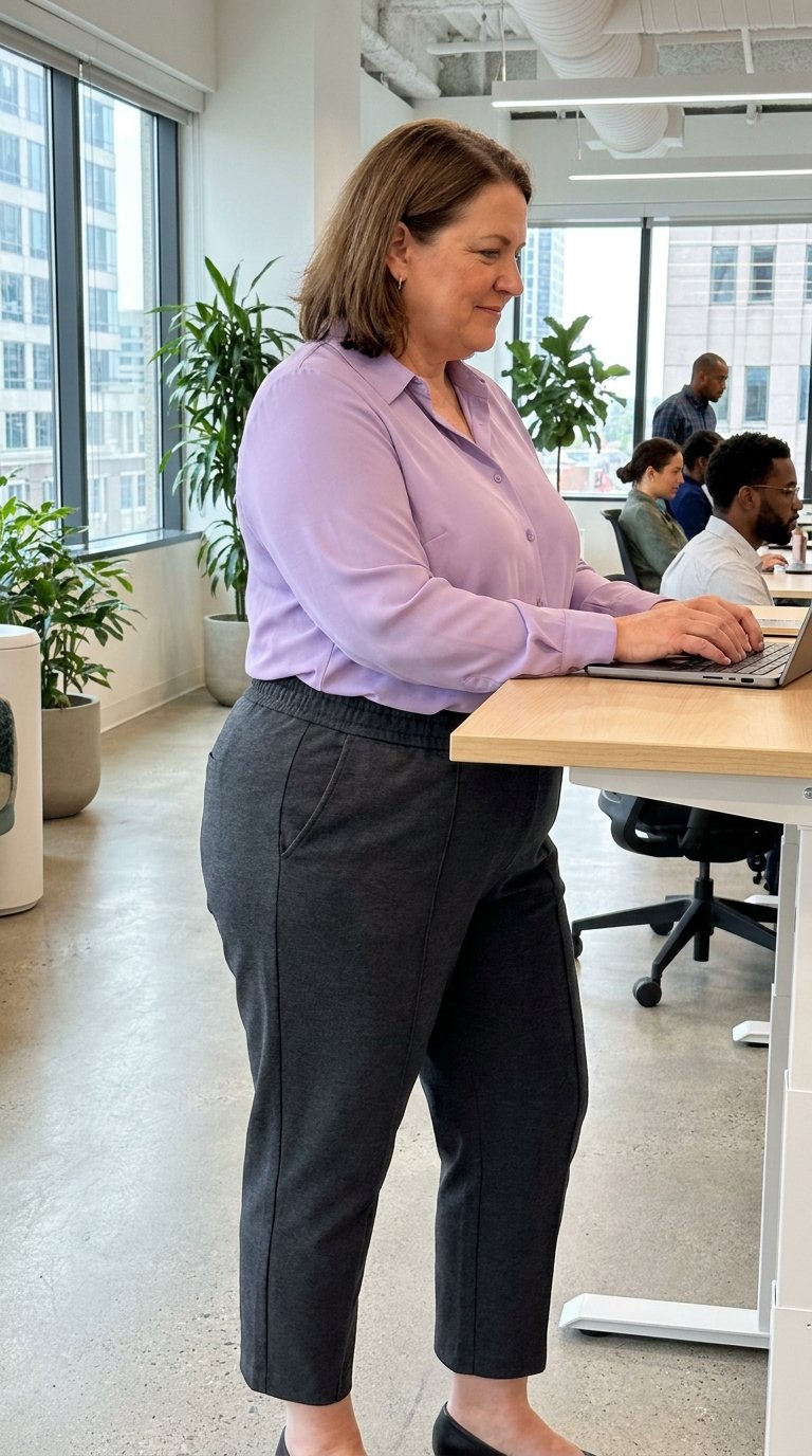 10 Cropped Work Pants Outfits for Plus Size Women That Look Sharp at the Office