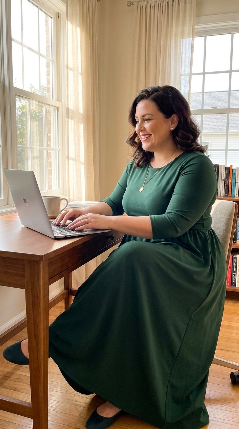 12 Plus Size Professional Maxi Dresses That Look Office Ready