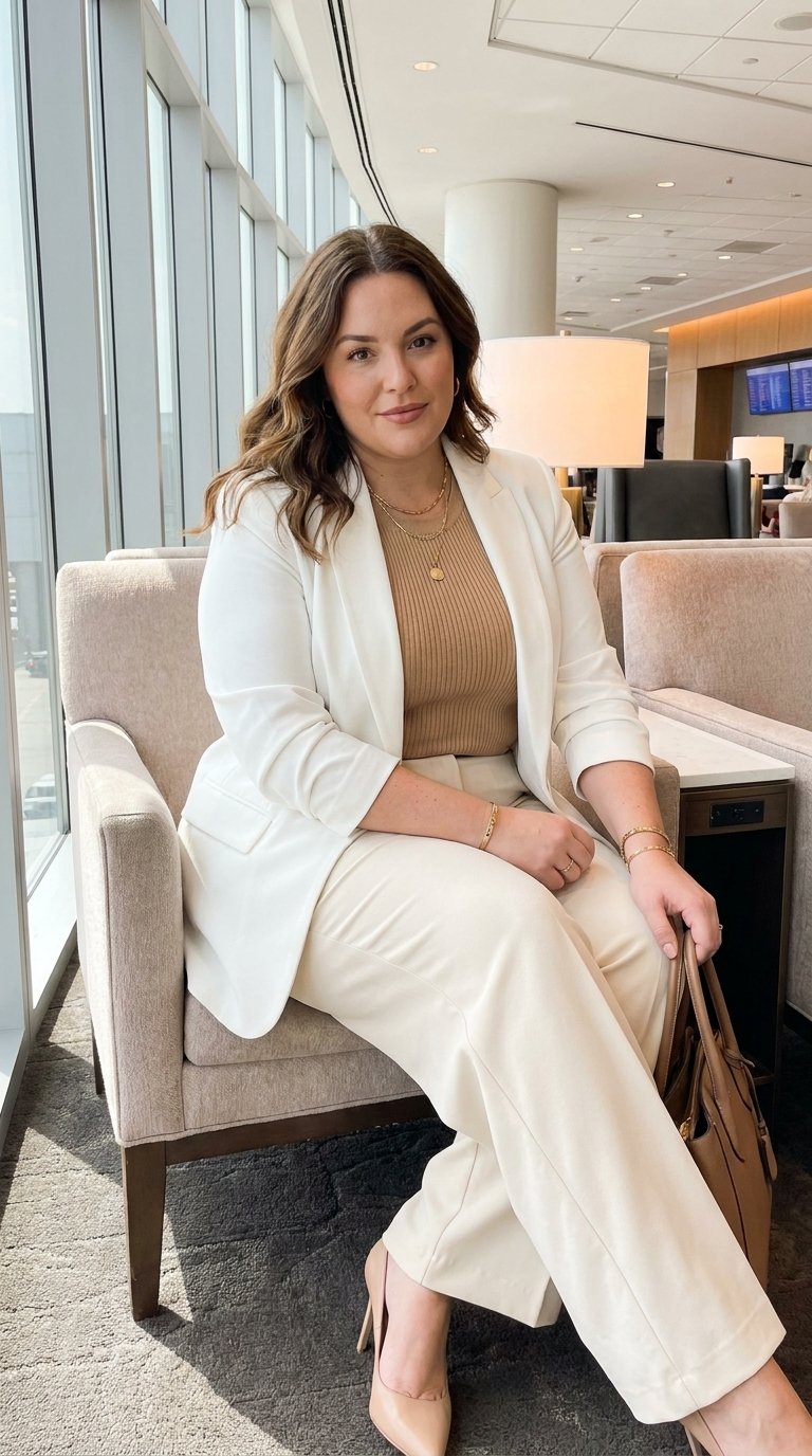 10 White Blazer Outfits for Plus Size Women That Work for Every Occasion