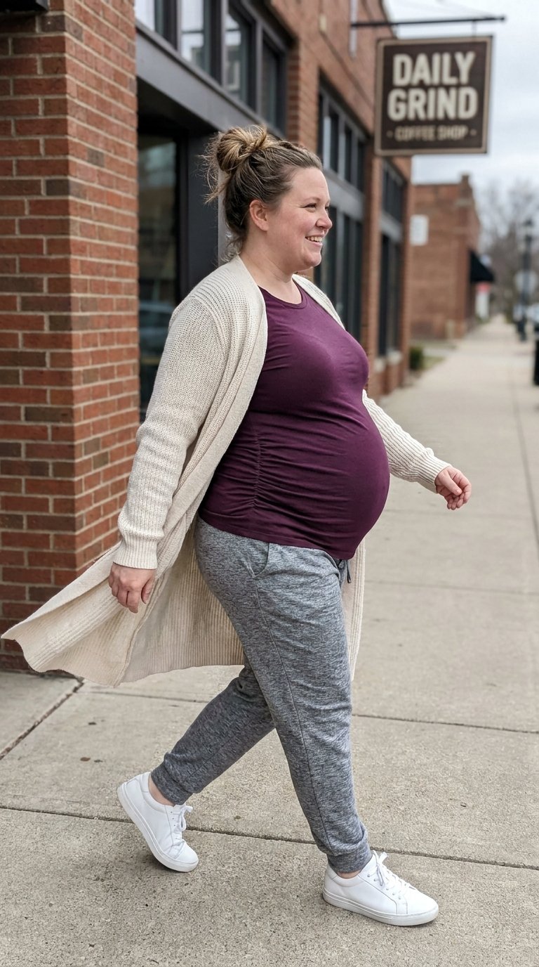 12 Plus Size Maternity Casual Outfits That Work in Every Trimester