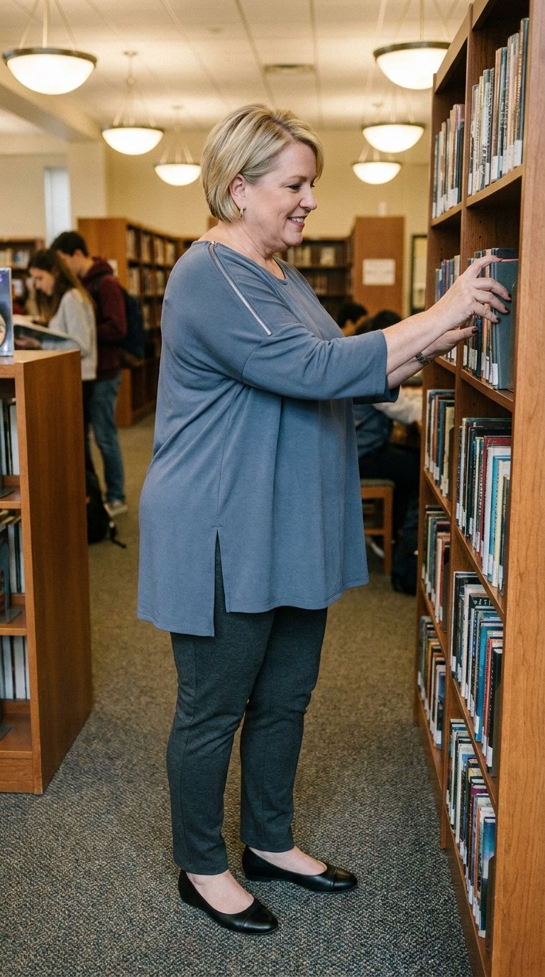 10 Teacher Outfits with Flats for Plus Size Women That Feel Good All Day