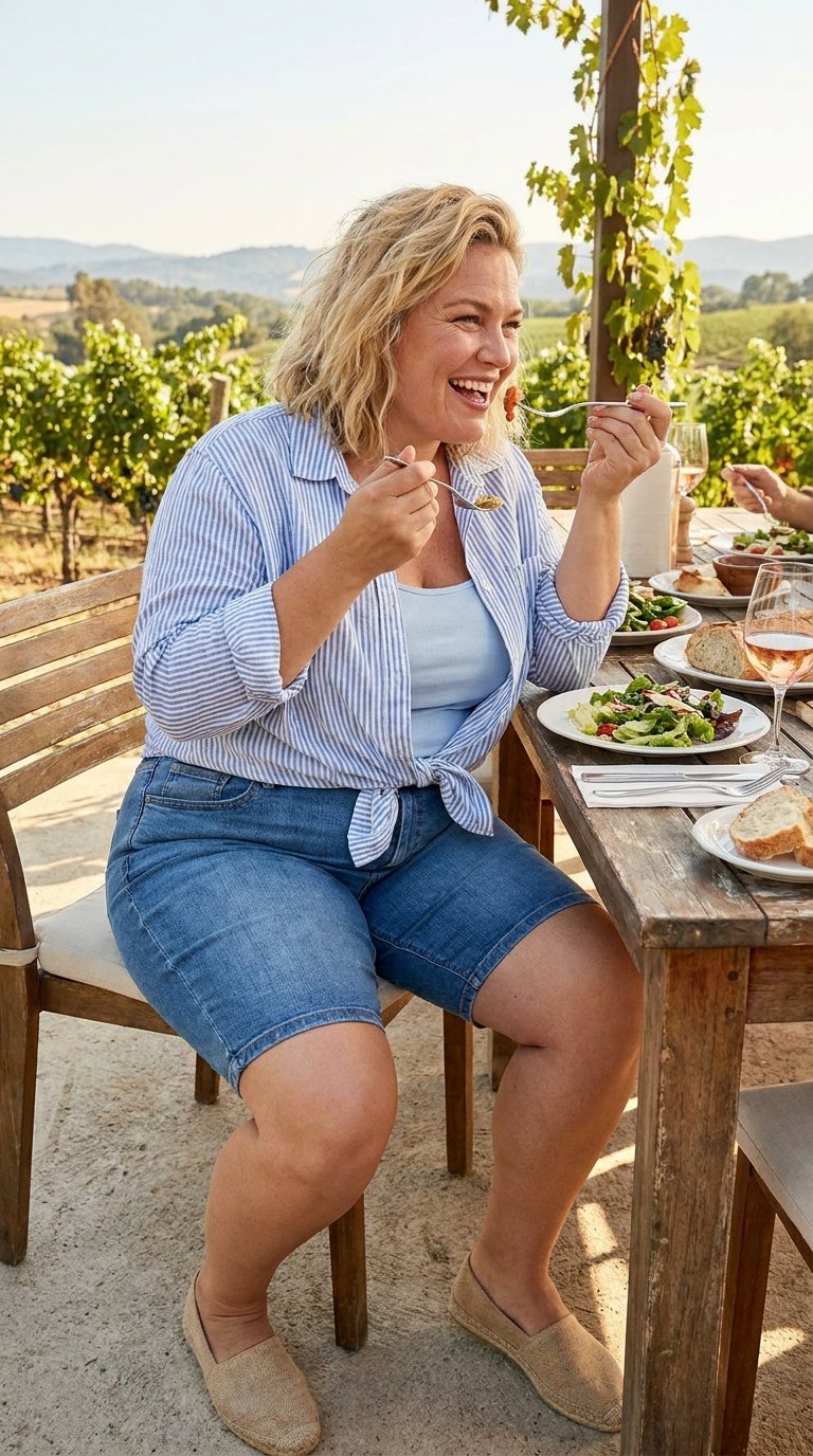 10 Bermuda Shorts Outfits for Plus Size Women That Actually Feel Like You