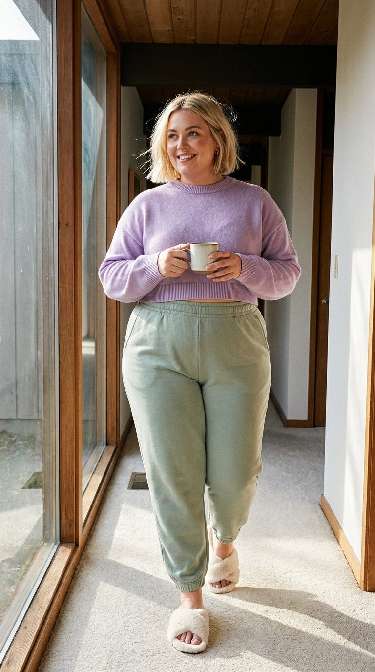 10 Comfy Plus Size Outfits for Lazy Days at Home