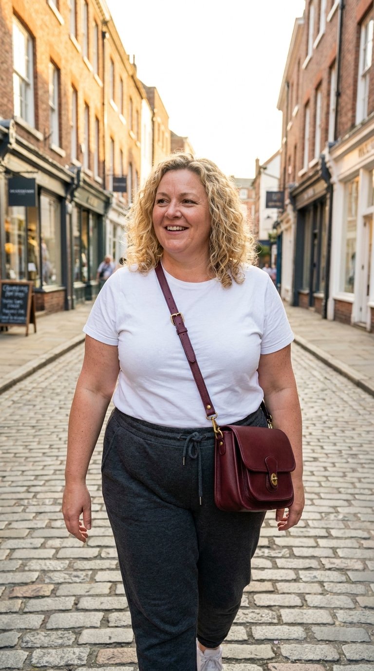11 Plus Size Sweatpants Outfits That Still Look Put Together