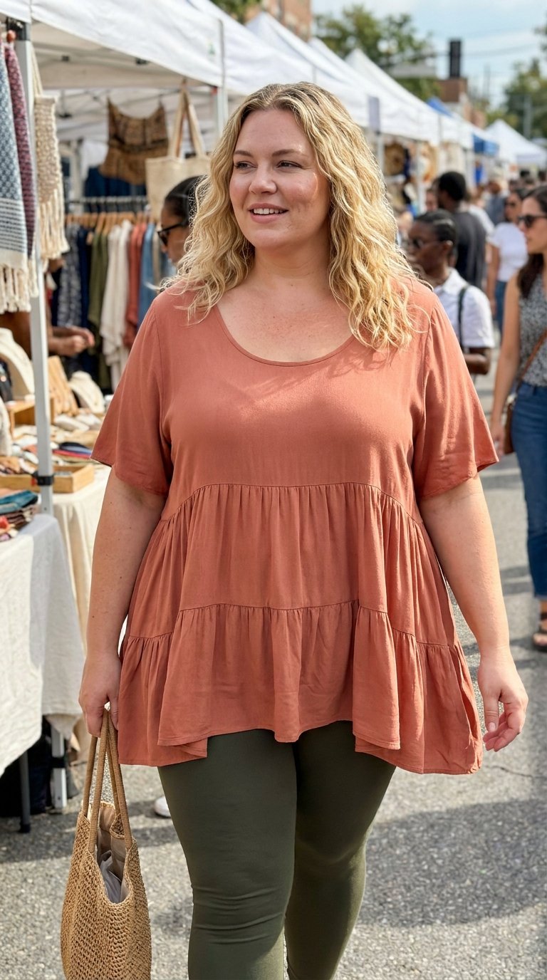 12 Leggings Outfits That Cover Your Butt for Plus Size Women