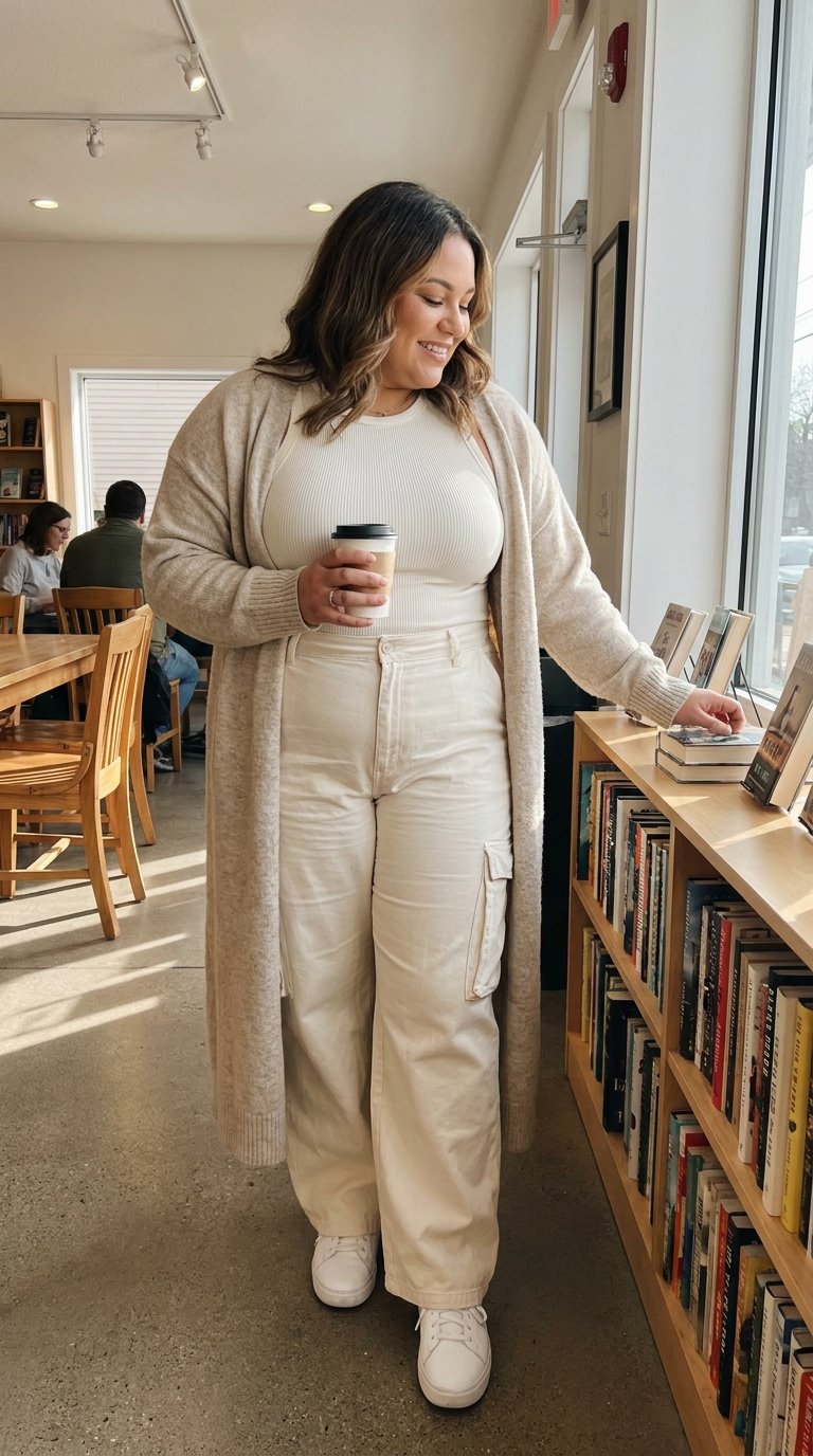 10 Plus Size Cargo Pants Outfits You Can Wear on Repeat