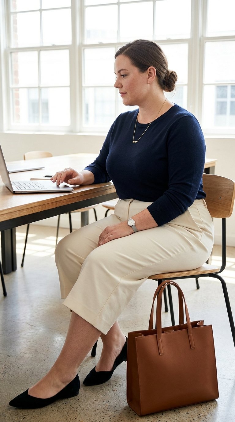 10 Office Outfits for Plus Size Women With Thick Thighs That Actually Feel Good