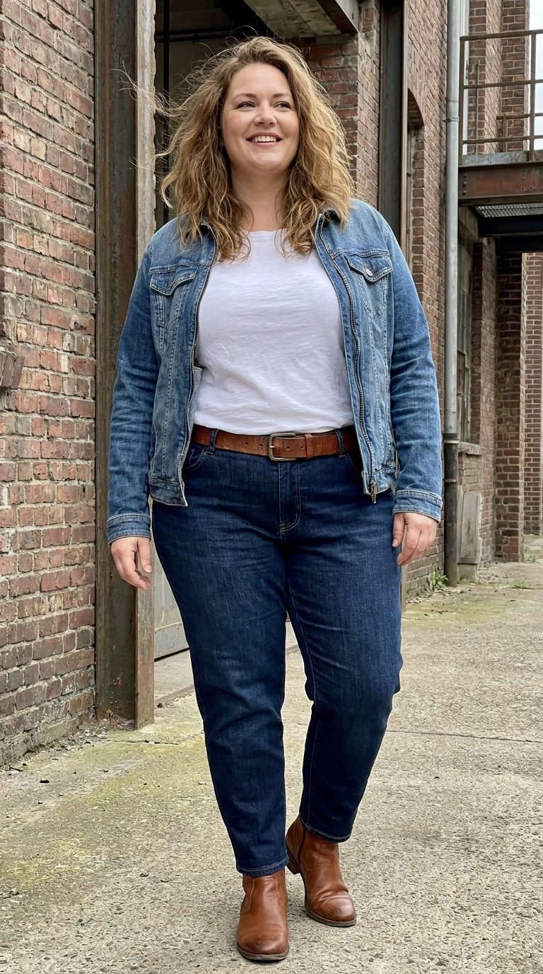 12 Plus Size Baggy Jeans Outfits That Look Polished, Not Thrown-On