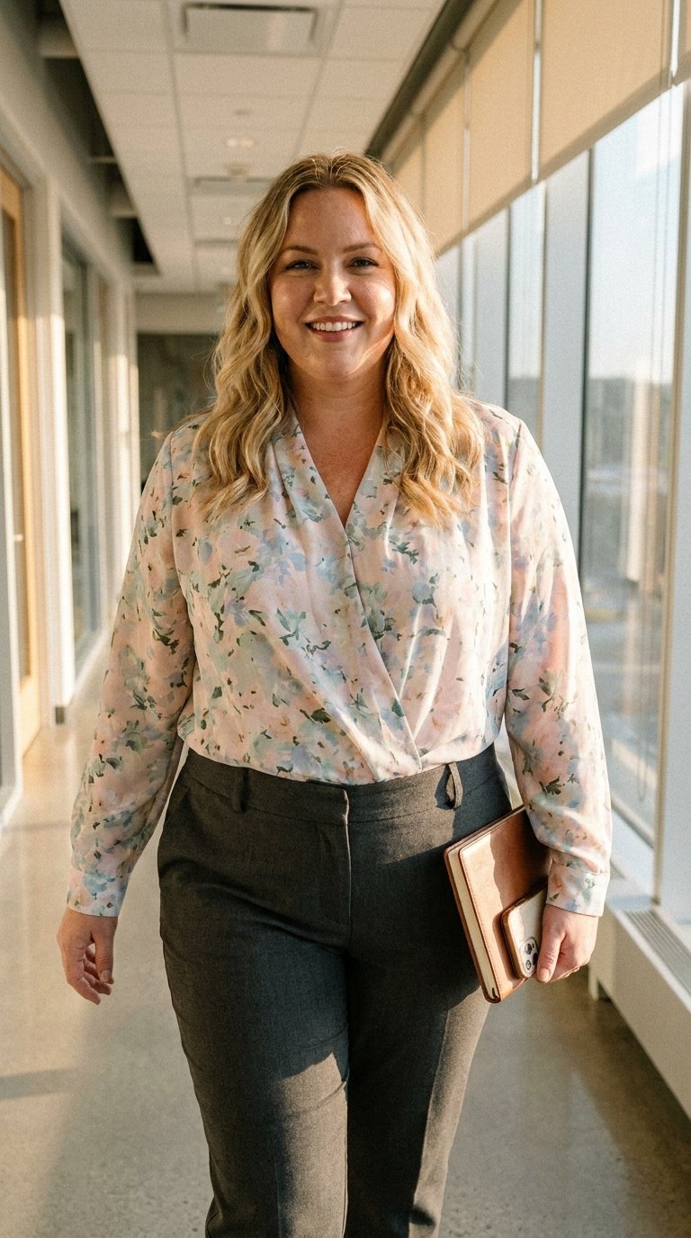 10 Spring Office Outfit Ideas for Plus Size Women