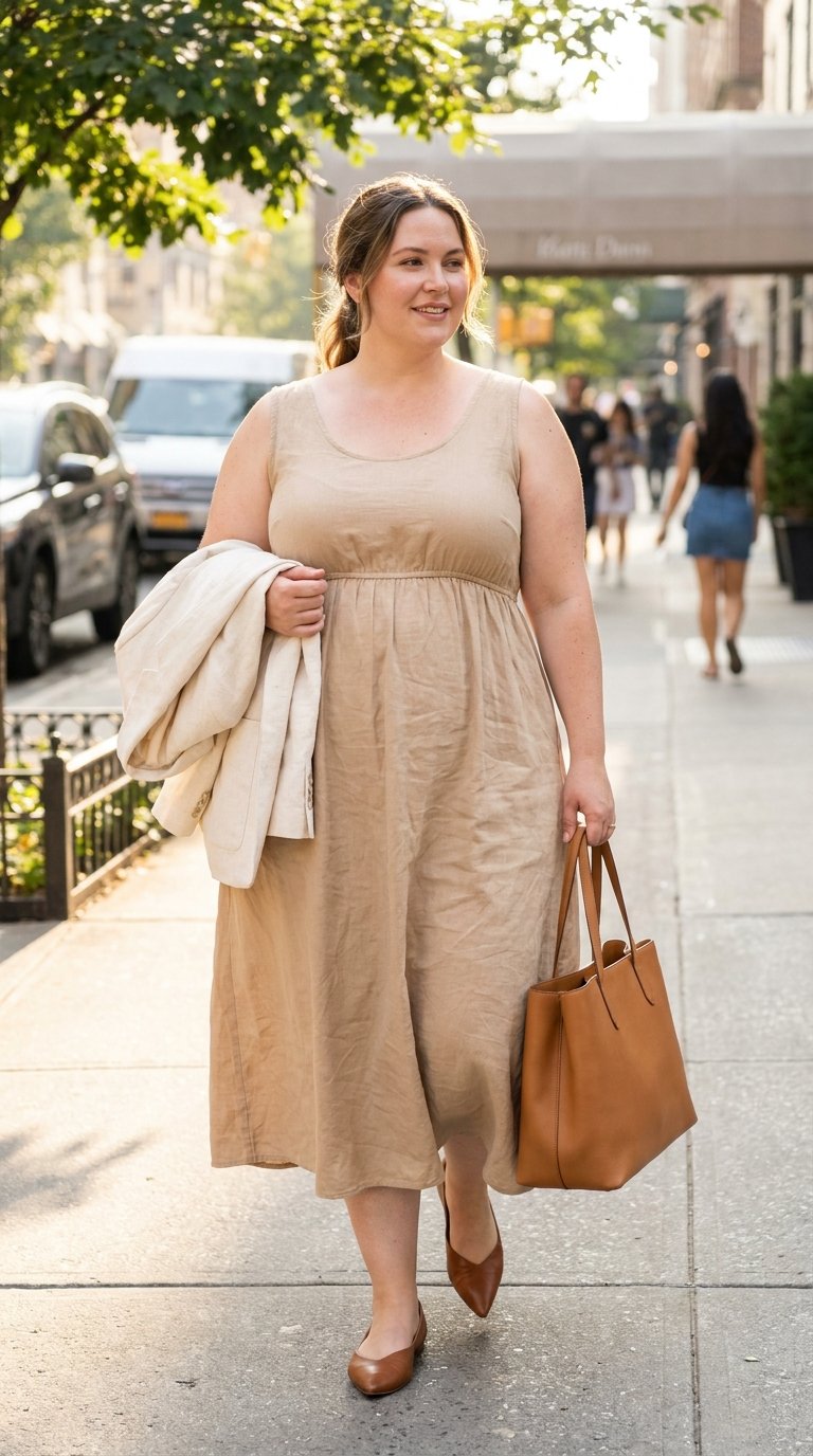 10 Empire Waist Work Dresses for Plus Size Women That Look Polished All Day