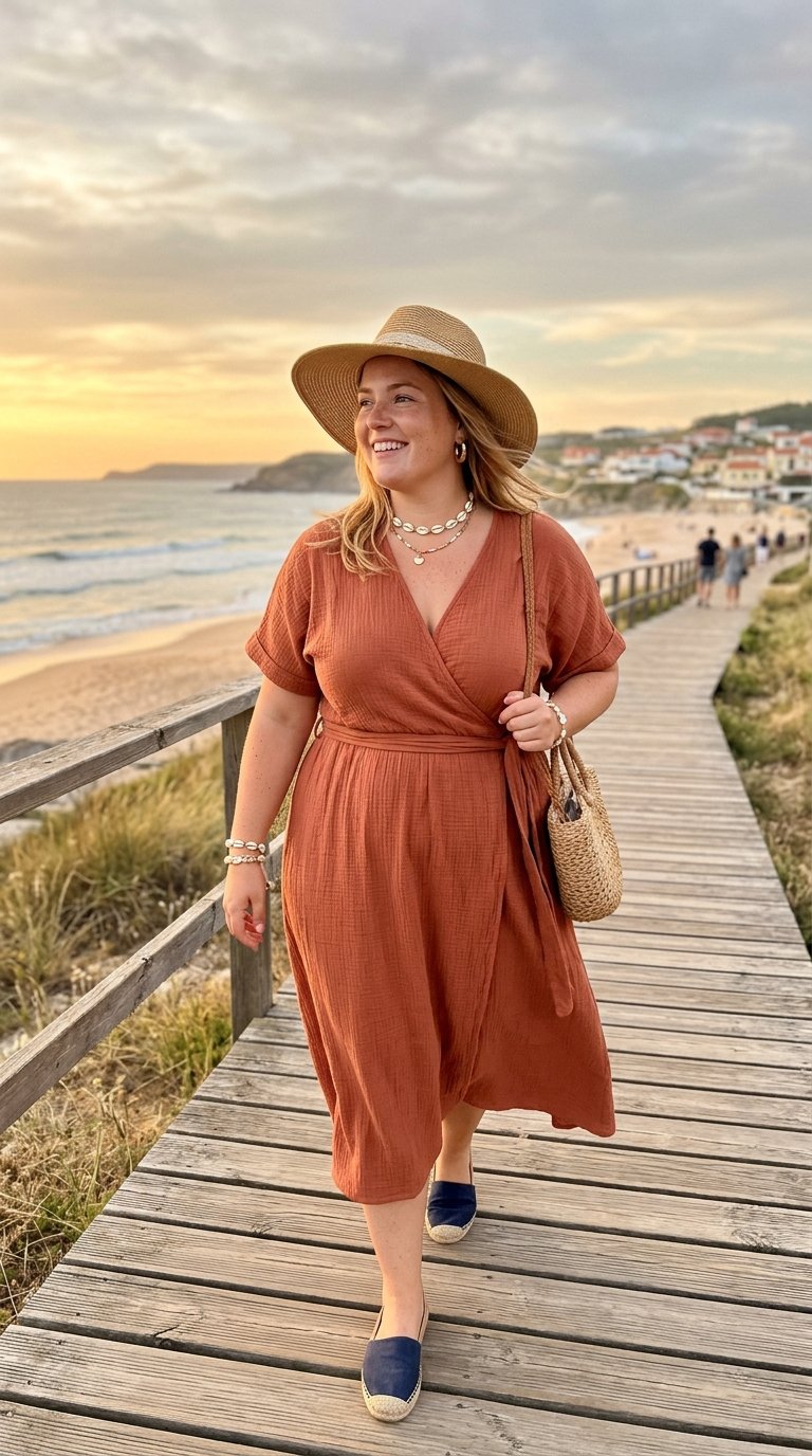 12 Plus Size Casual Wrap Dresses Outfits That Make Getting Dressed the Easy Part