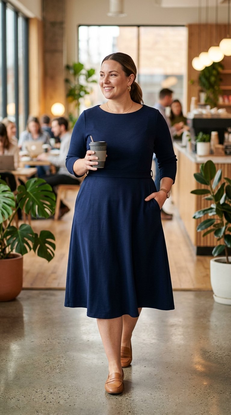 12 Plus Size Midi Work Dresses That Make Getting Dressed Ridiculously Easy